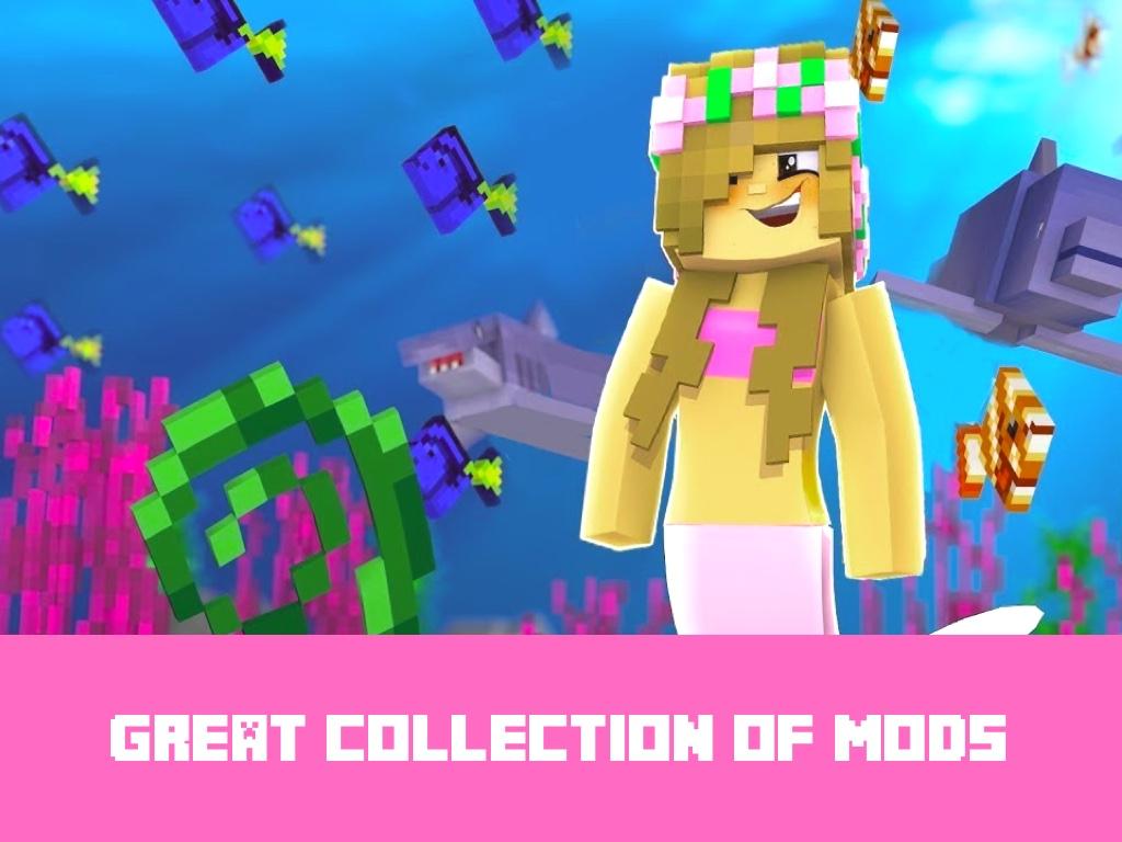 Скачать Мод русалки для MCPE 1.70 для Android