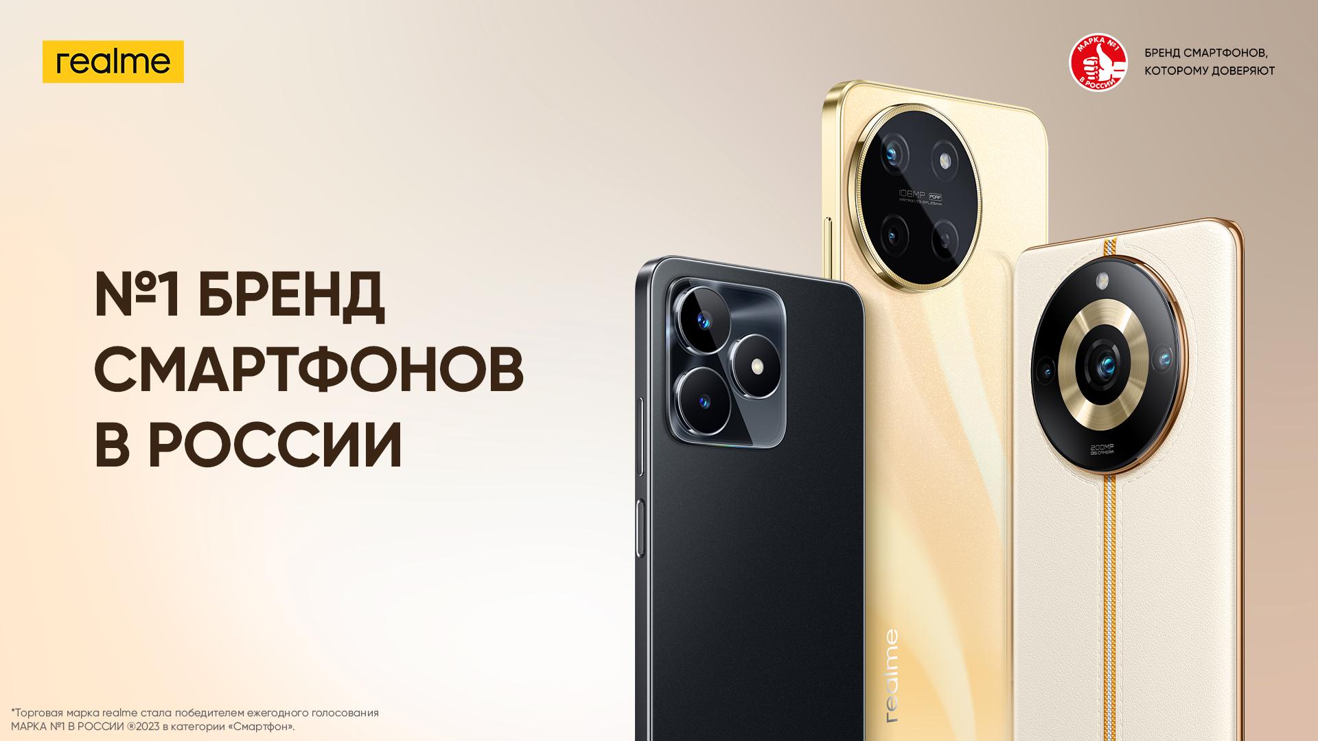 Realme стал лучшим брендом смартфонов в России. Выбирали обычные  пользователи