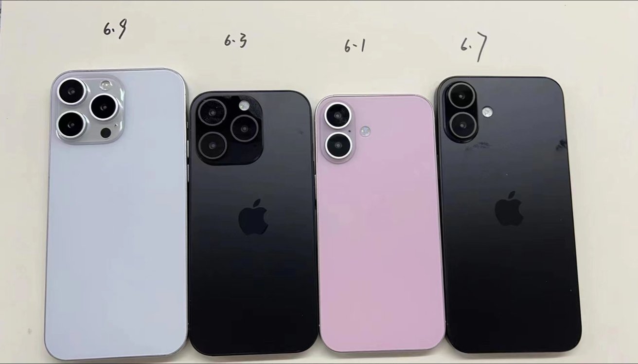 iPhone 16 получит четыре диагонали дисплея: вплоть до 6,9 дюйма