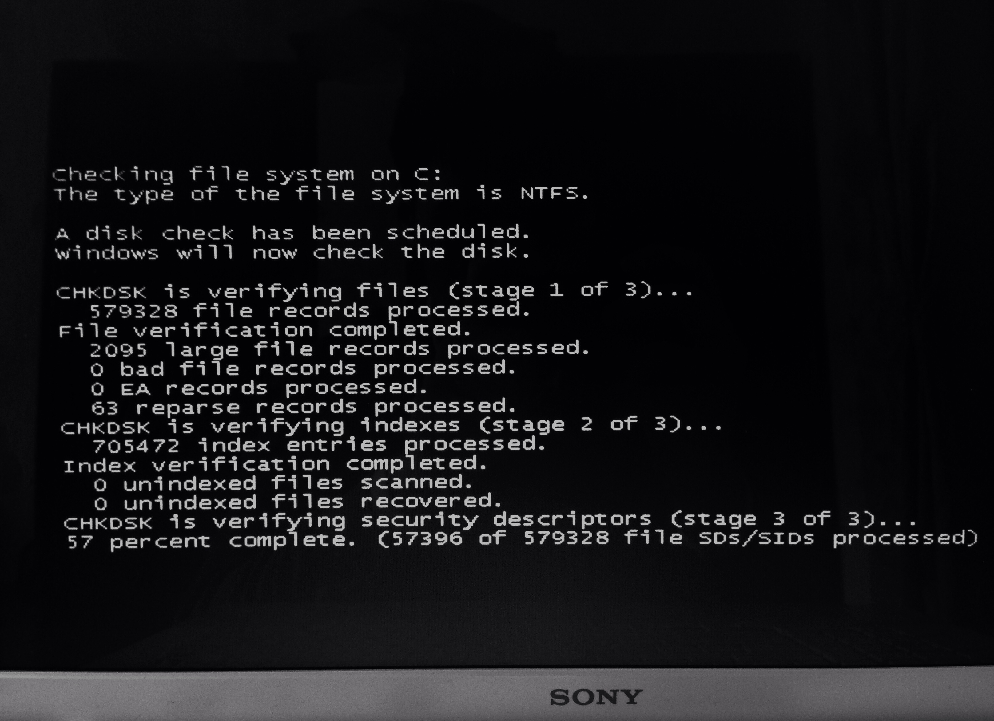 Черный экран на компьютере