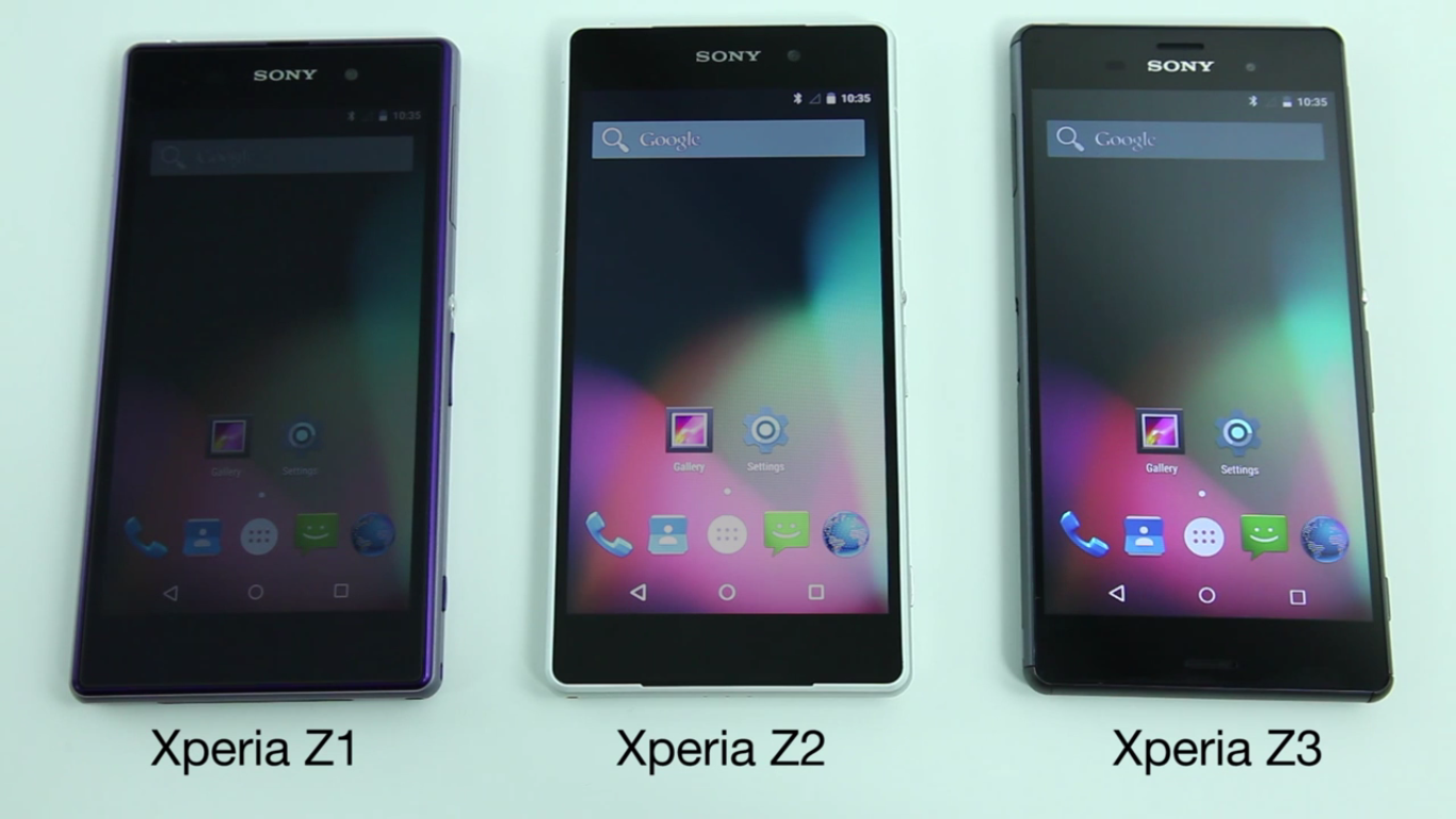 SONY показала раннюю версию Android 5.0 Lollipop для Xperia Z3