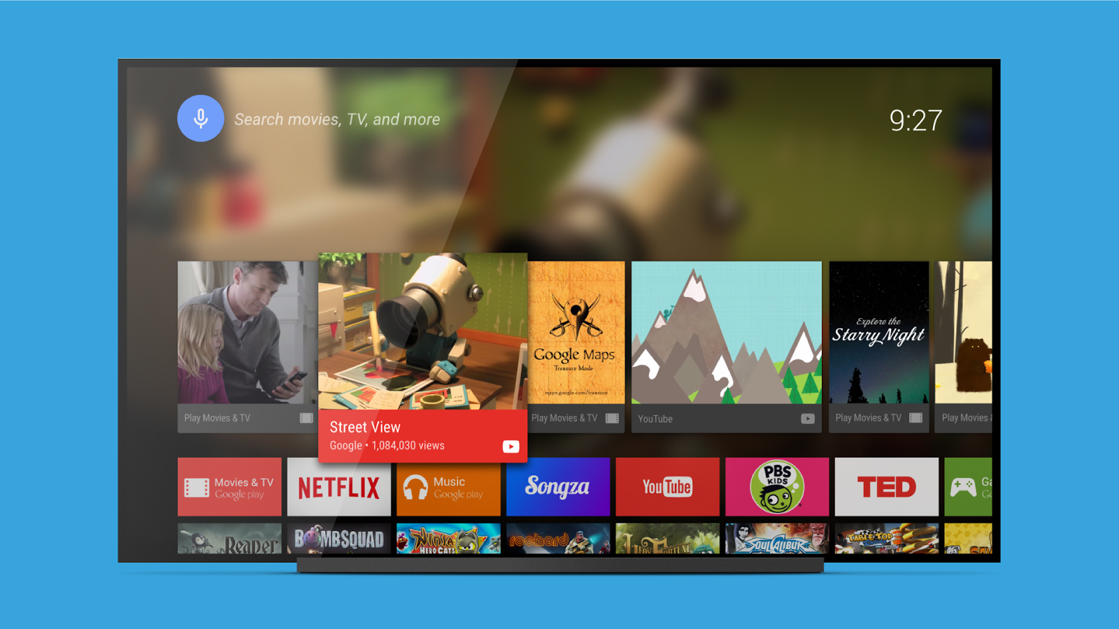 В Google Play появилось официальное приложение Android TV Launcher от Google