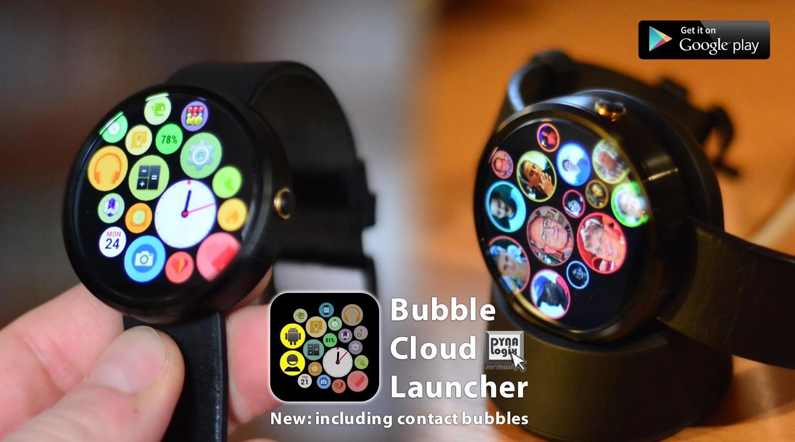 Приложение Bubble Cloud Widgets + Wear приносит интерфейс Apple Watch на  Android