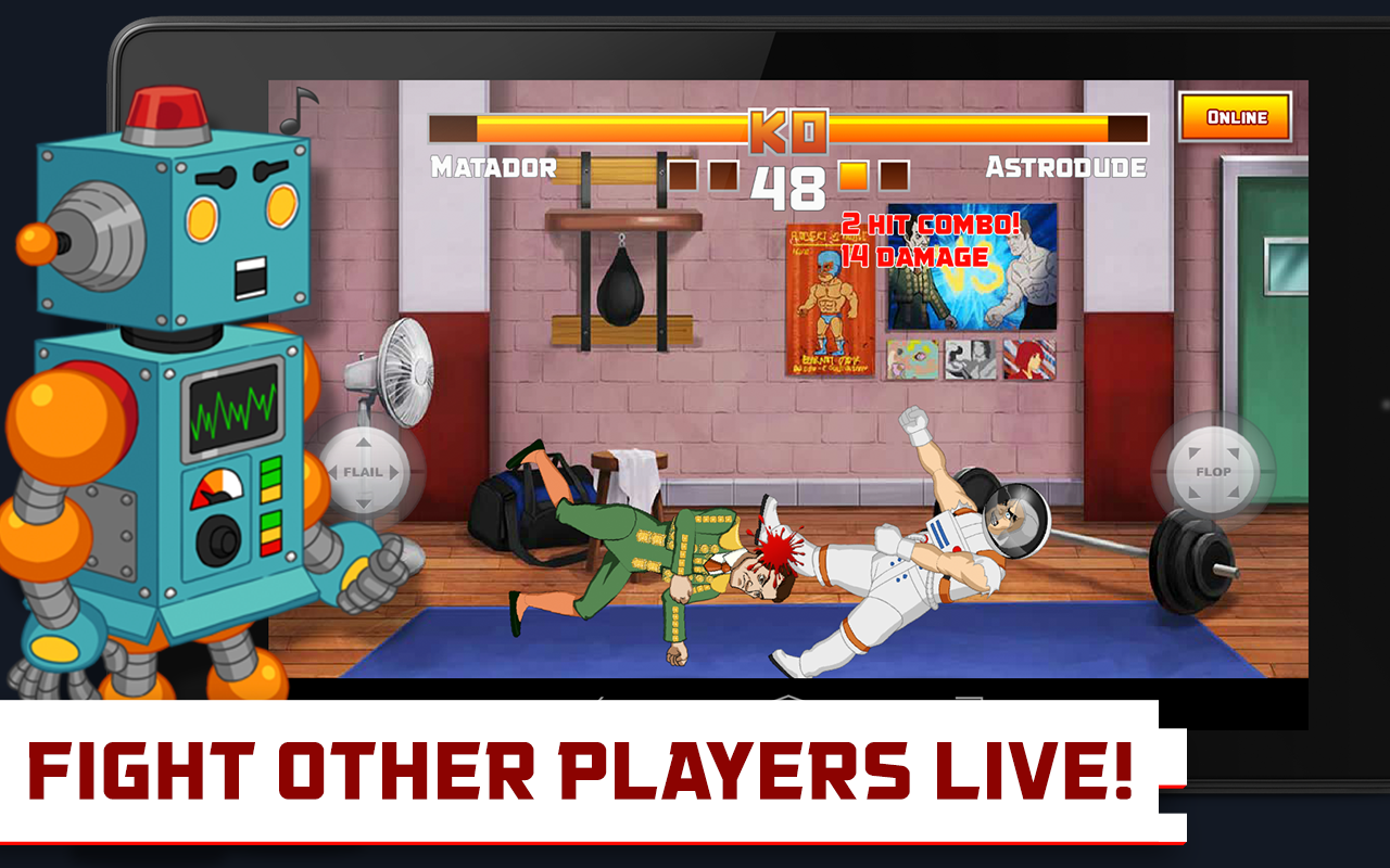 Скачать Flop Fu - Physics Fighter 1.8 для Android