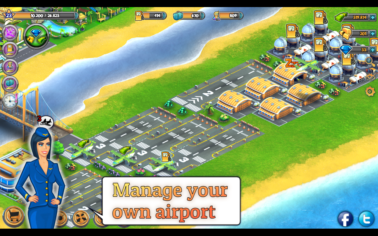 Скачать City Island: Airport (Asia) 2.4.2 для Android