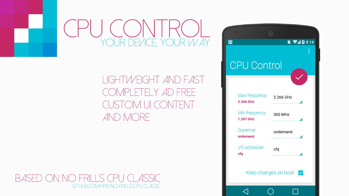 Скачать CPU Control 1.1 для Android