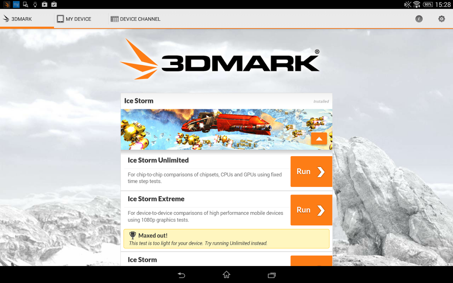 Скачать 3DMark 2.3.4869 Для Android