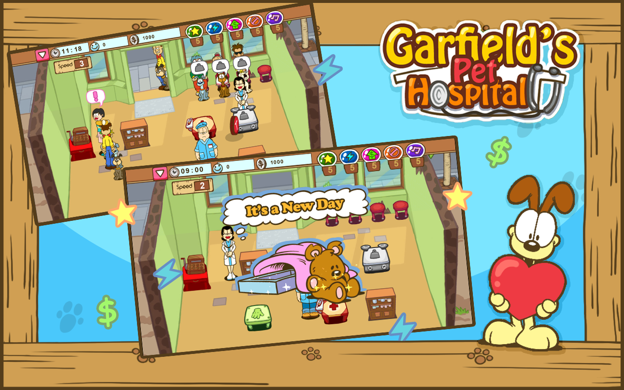 Скачать Garfield Pet Hospital 1.2 для Android