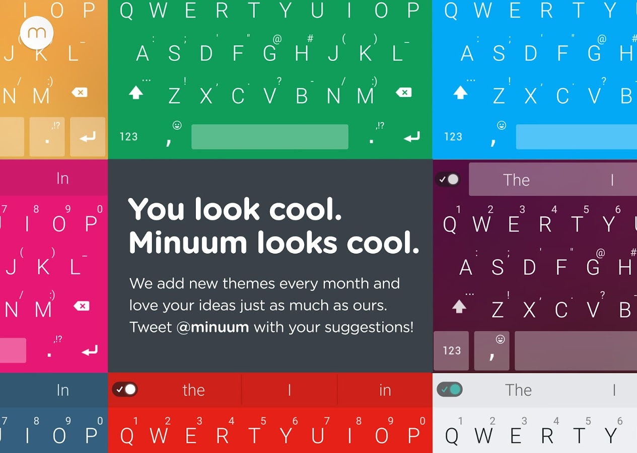 Скачать Minuum Keyboard Free + Emoji 3.5.2 для Android