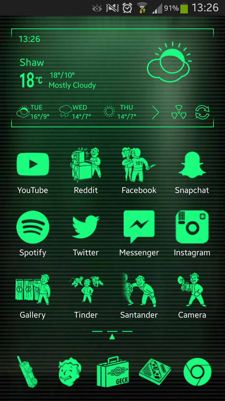 Скачать Nuclear Fallout 3k Multi Theme 2.8 для Android