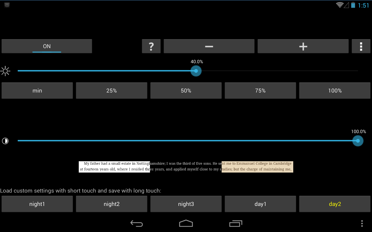 Скачать ScreenDim Trial 1.68 для Android