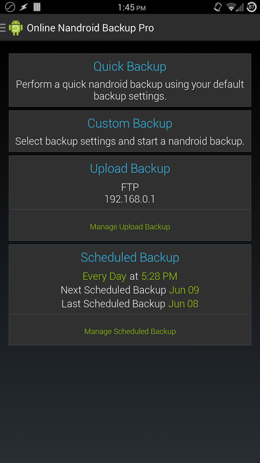 Скачать Online Nandroid Backup 4.4.5 Для Android