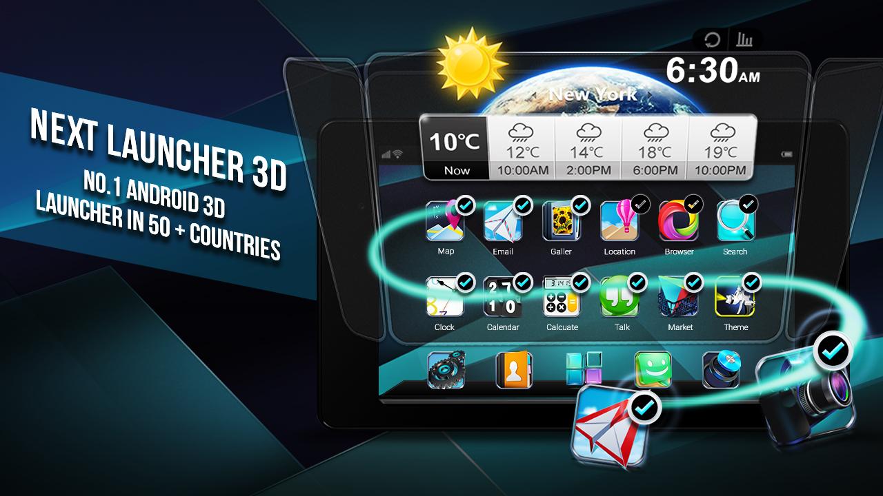 Скачать Next Launcher 3D Shell Lite 3.7.6.1 для Android