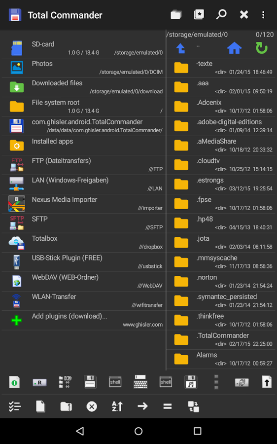Скачать Total Commander 3.0 Для Android