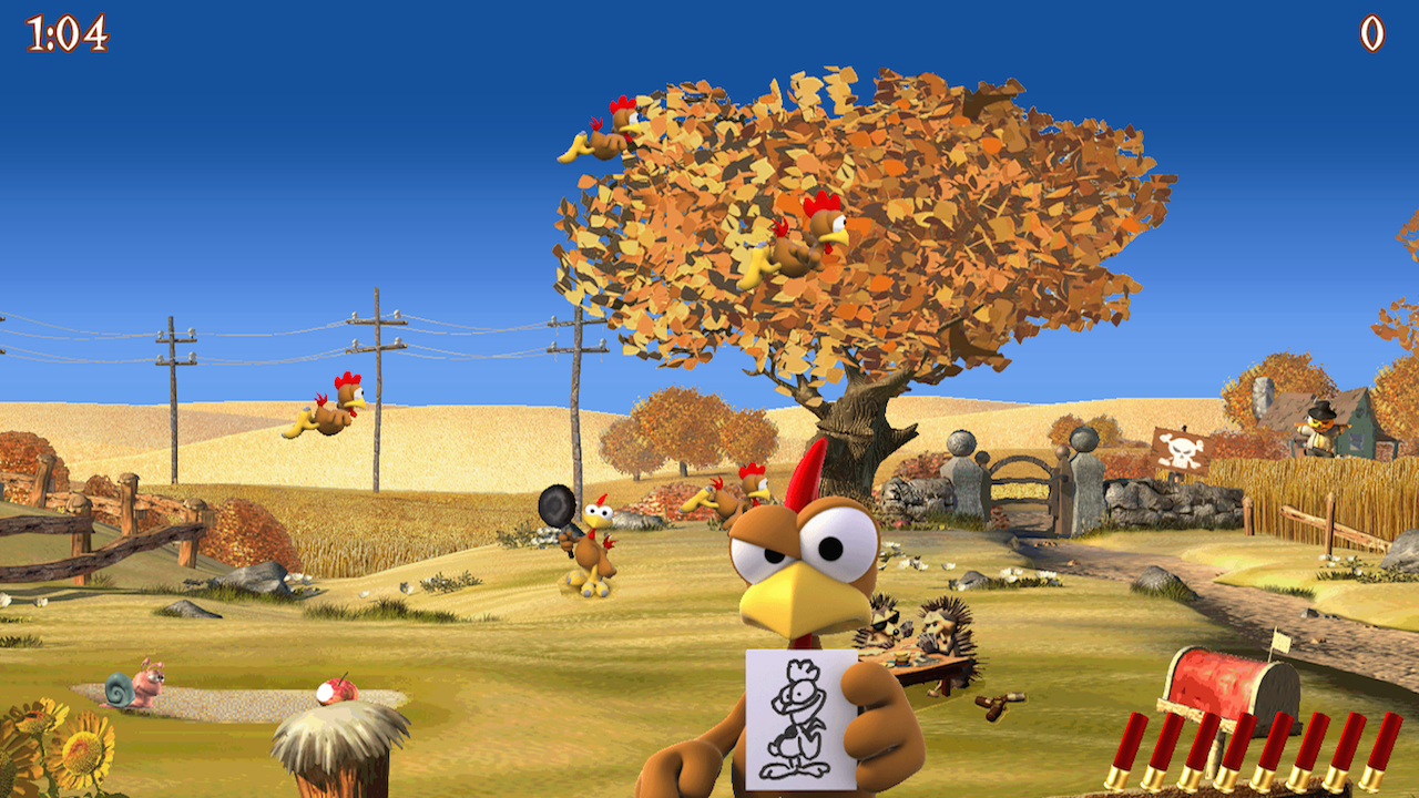 Скачать Moorhuhn Deluxe — Crazy Chicken 2.7.2 для Android