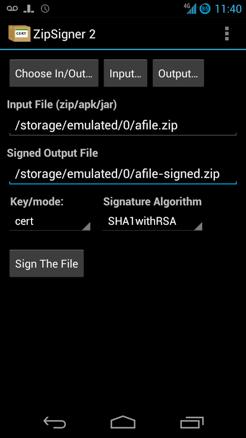 Скачать ZipSigner 3.4 Для Android
