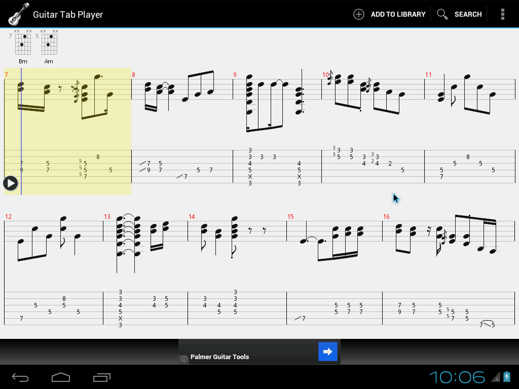 Скачать Guitar Tab Player 2.3.19 для Android