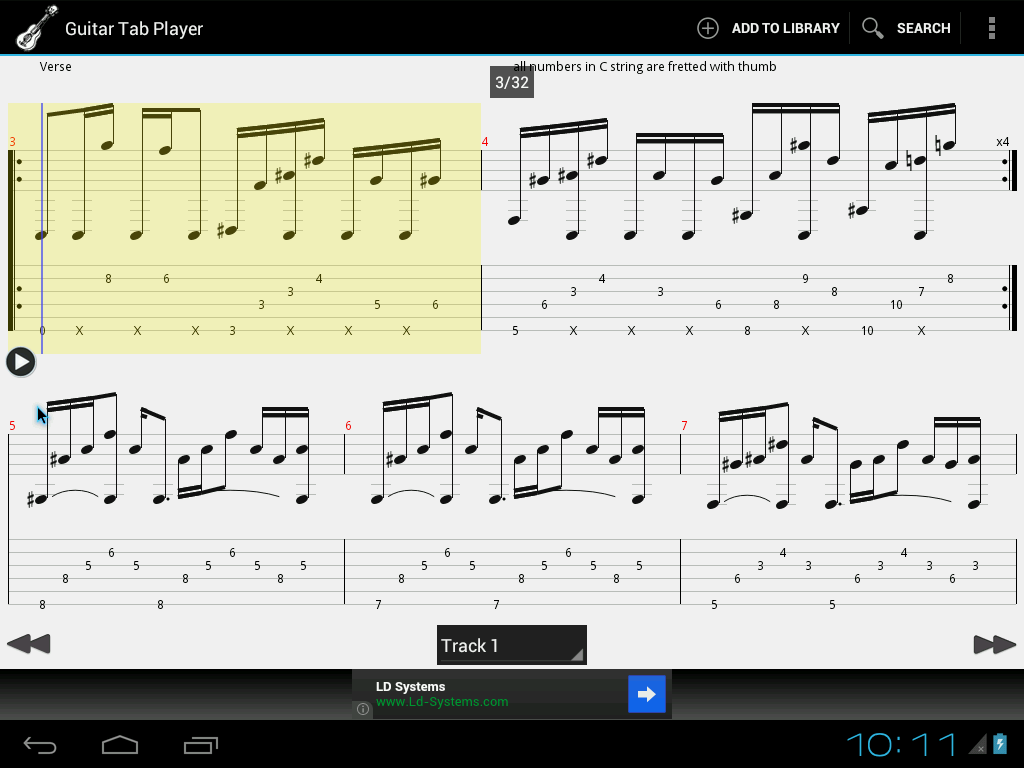 Скачать Guitar Tab Player 2.3.19 для Android