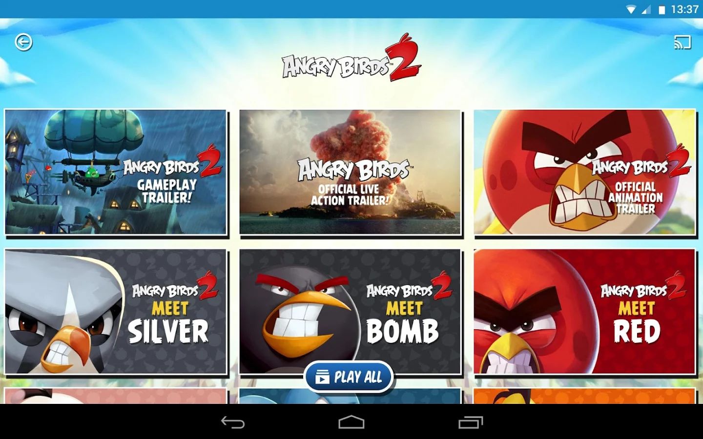 Rovio выпустила приложение для Android и iOS с мультфильмами по Angry Birds