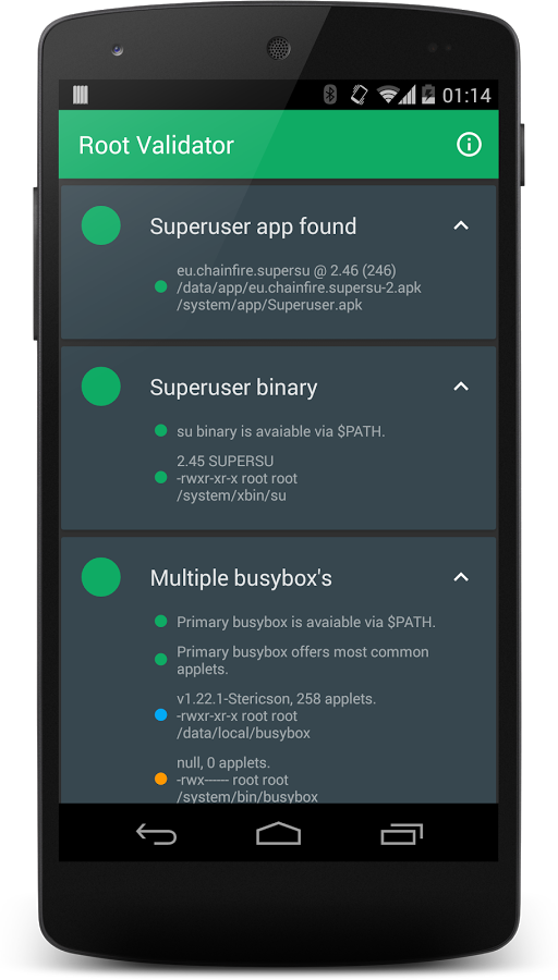 Скачать Root Validator 3.1 Для Android
