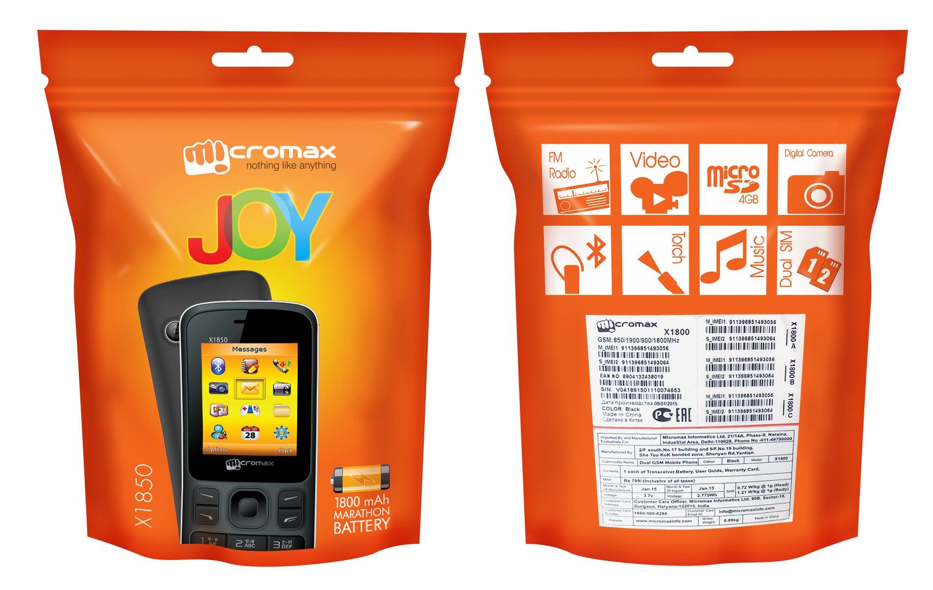 Телефоны Micromax Joy с нестандартной упаковкой доступны в России