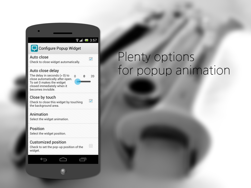 Скачать Popup Widget 3.0.1 для Android