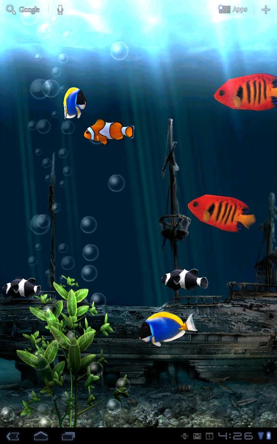 Скачать Aquarium - живые обои 3.35 для Android