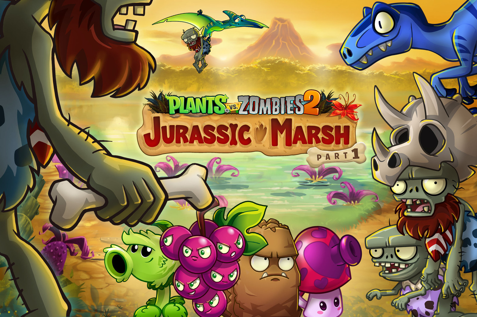 В Plants vs. Zombies 2 для Android и iOS появились динозавры, plants of zombies  2 взлом - thirstymag.com