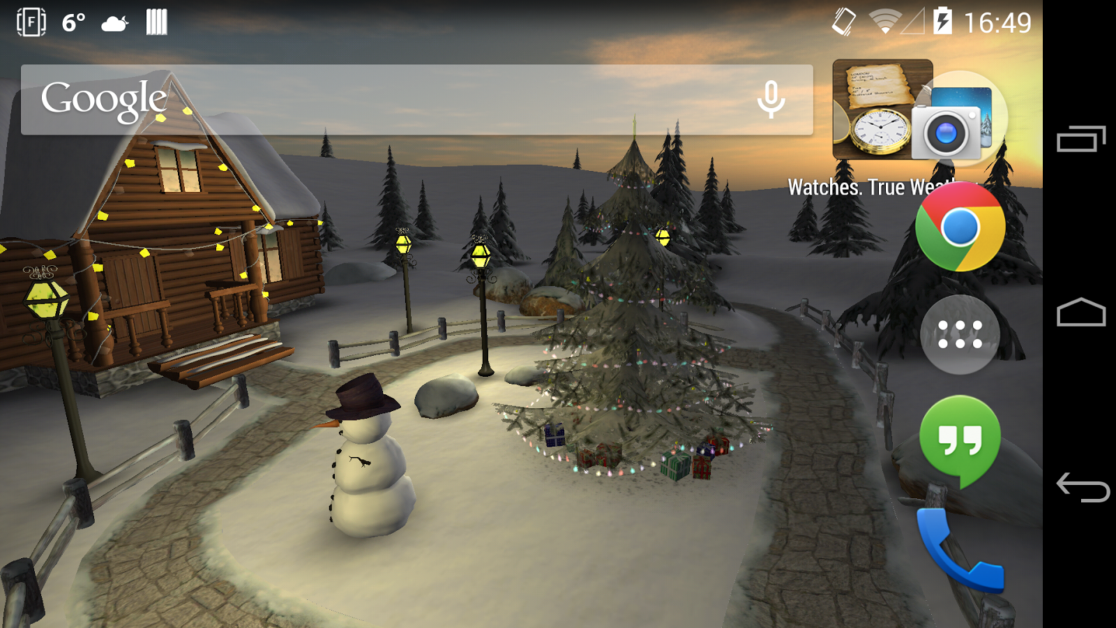 Скачать Зима 3D, True Weather 6.03 для Android