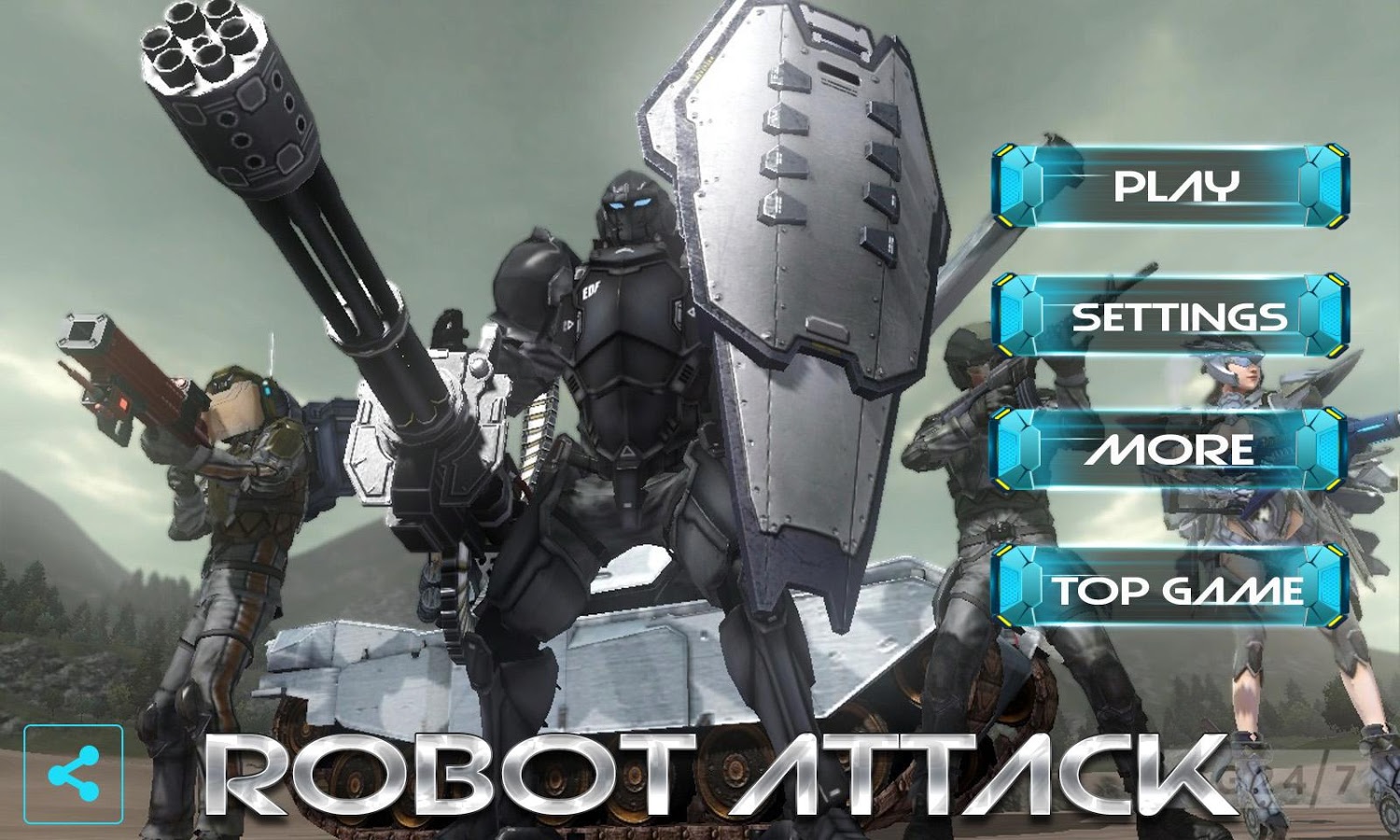 Скачать X-GO Robot Attack 1.1 для Android