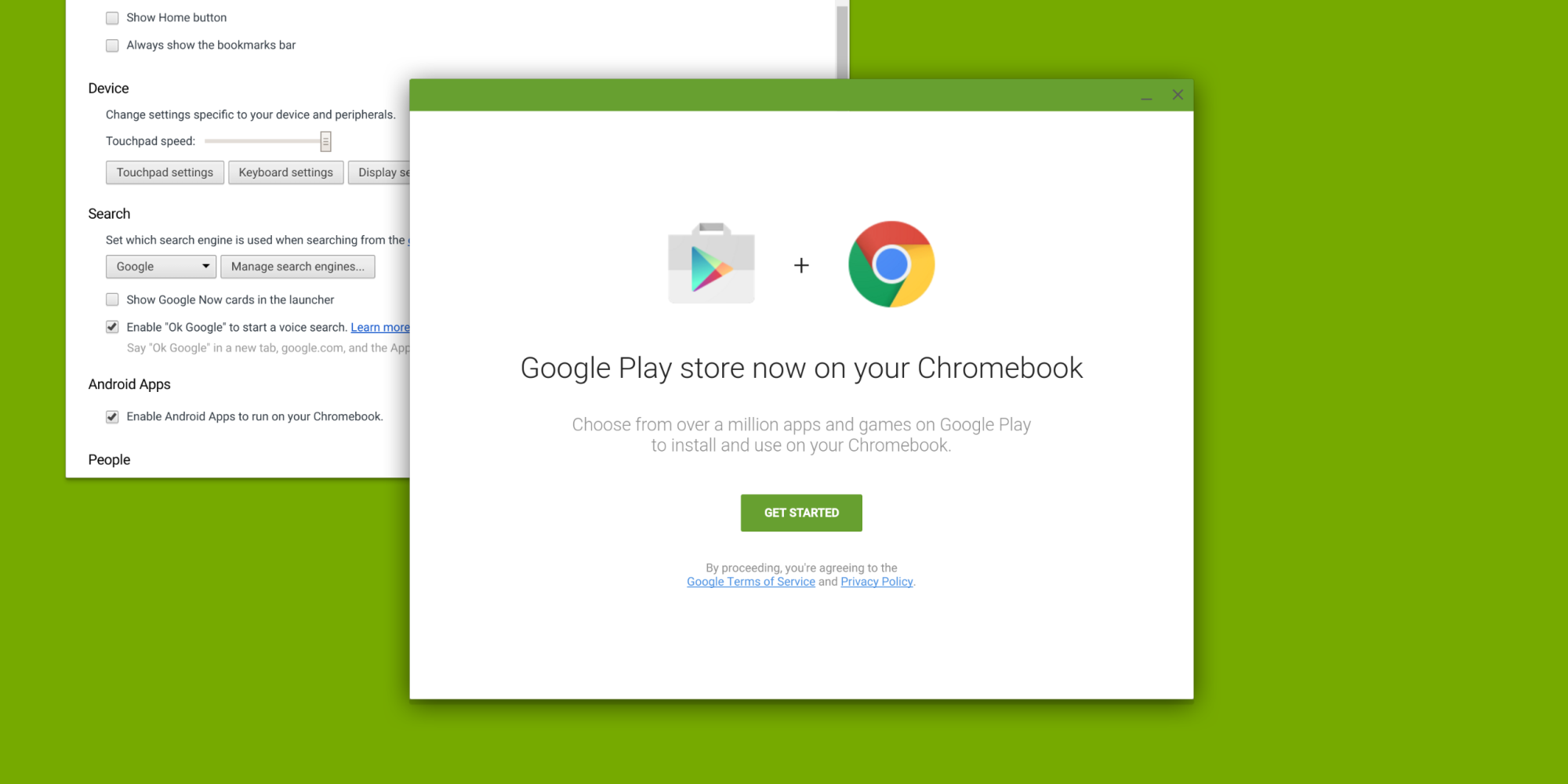 Chrome OS получит полноценную поддержку приложений от Android вместе с  Google Play