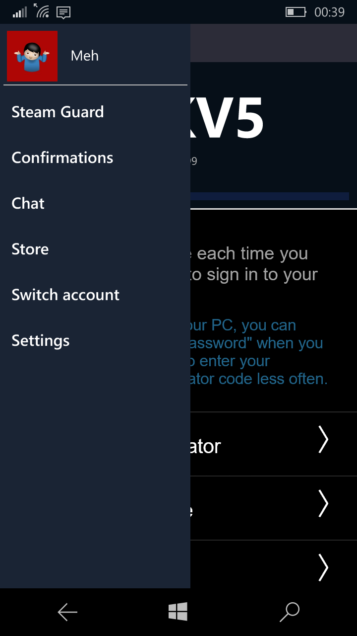 Скачать Steam для Windows Phone 8