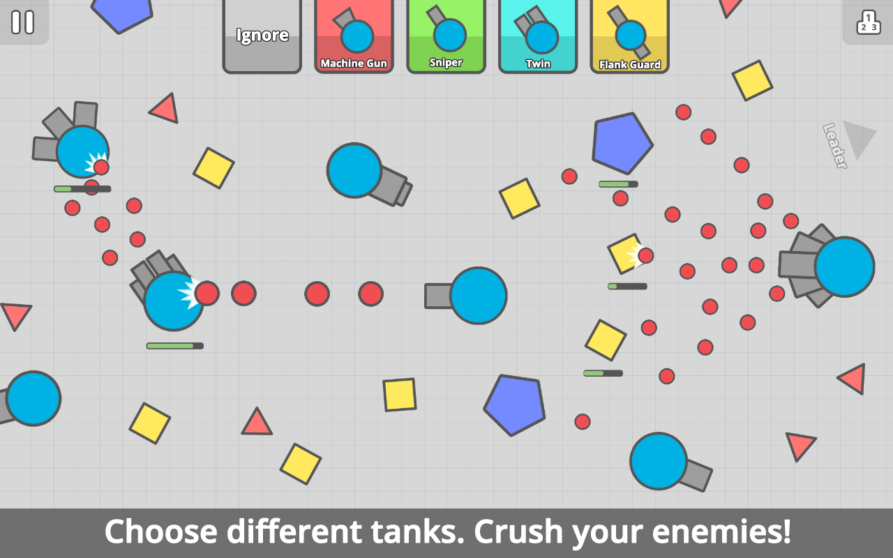 Diep.io: танковый аналог Agar.io уже на Android