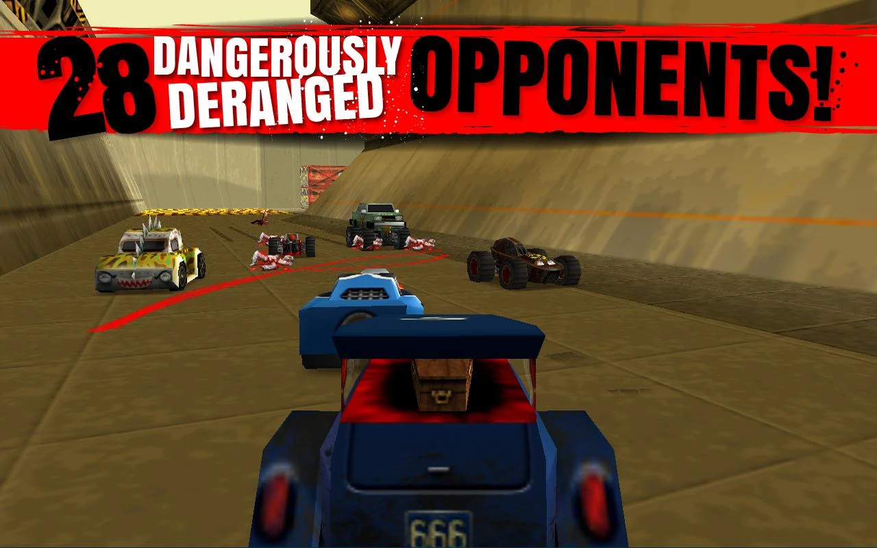 Гонка Carmageddon стала бесплатной на Android