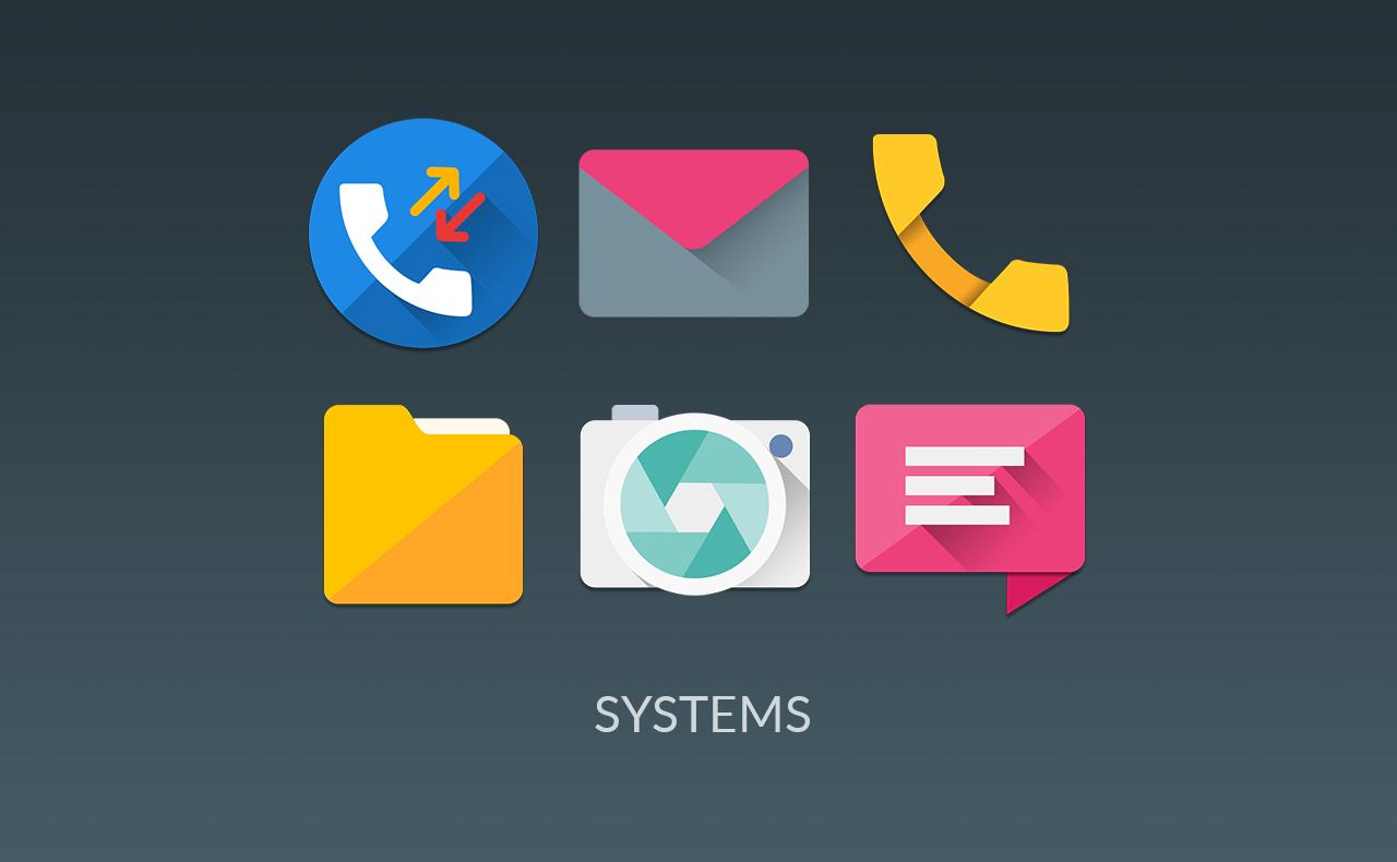 Скачать MATERIALISTIK ICON PACK 7.6 для Android