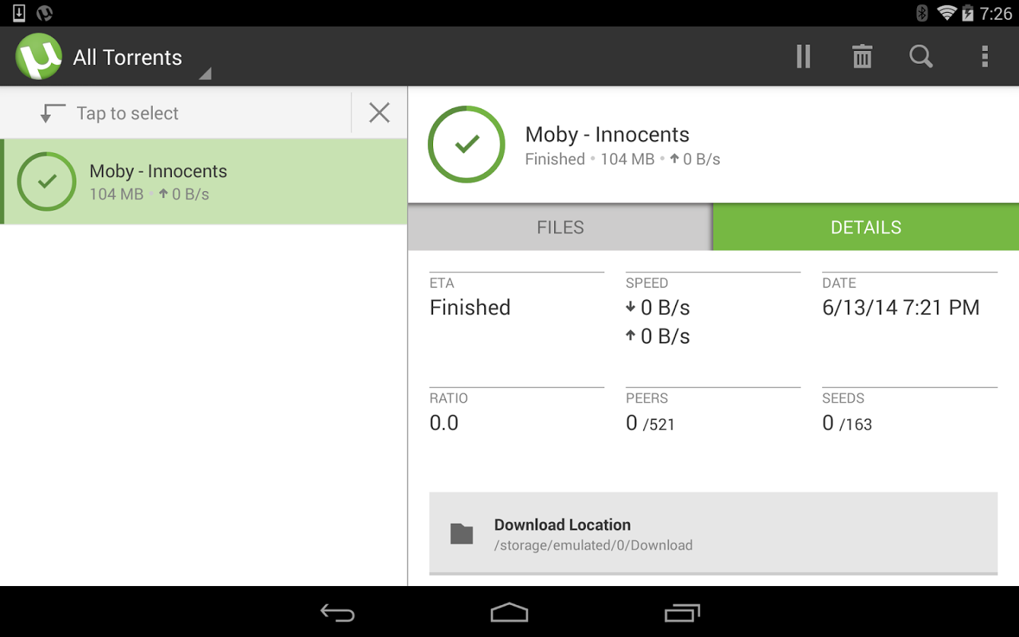Скачать µTorrent 8.1.4 для Android