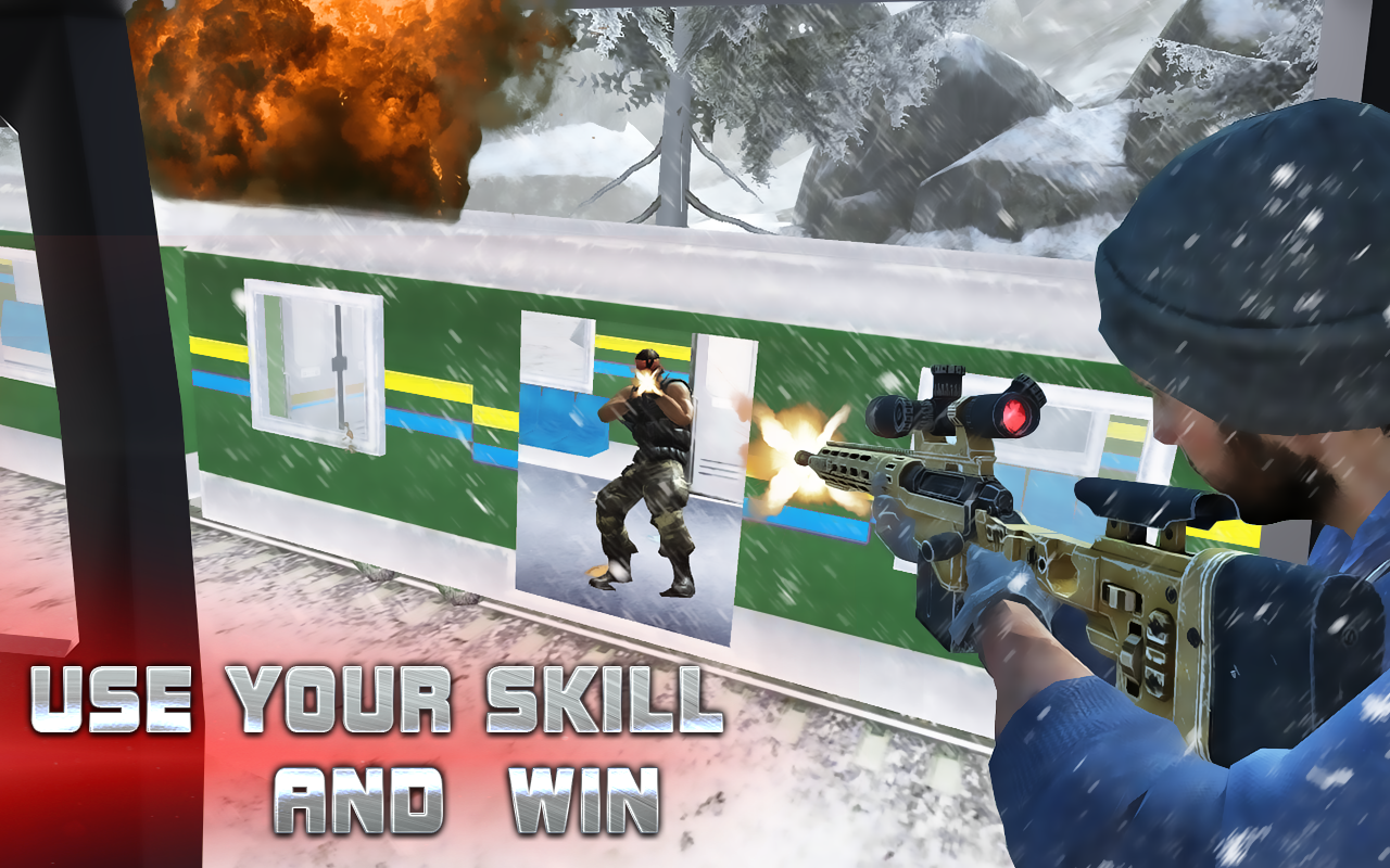 Скачать Sniper Train War Game 2017 1.1 для Android