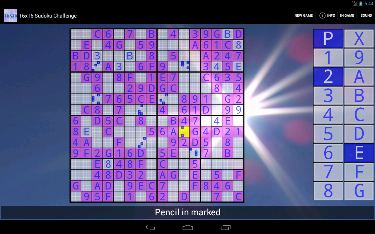 Скачать 16x16 Sudoku Challenge 3.16 для Android