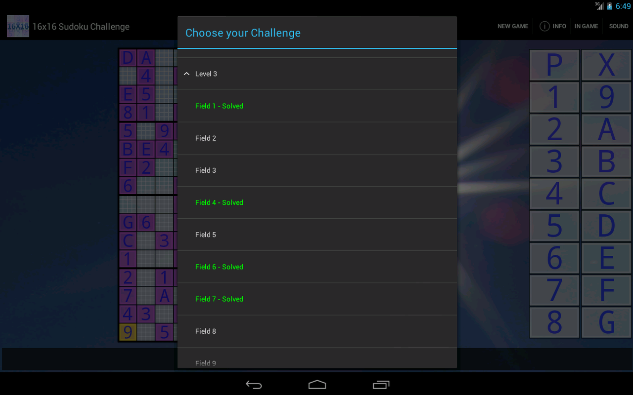 Скачать 16x16 Sudoku Challenge 3.16 для Android