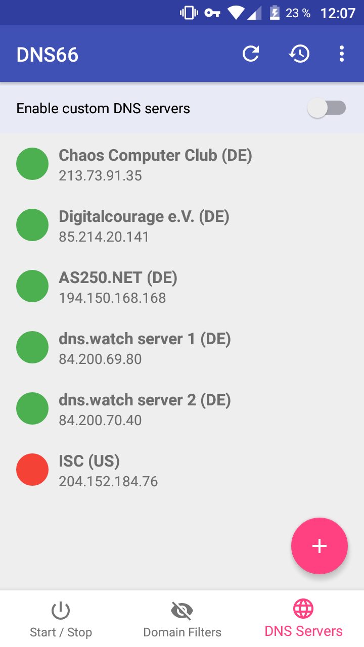 Скачать DNS66 0.6.8 для Android