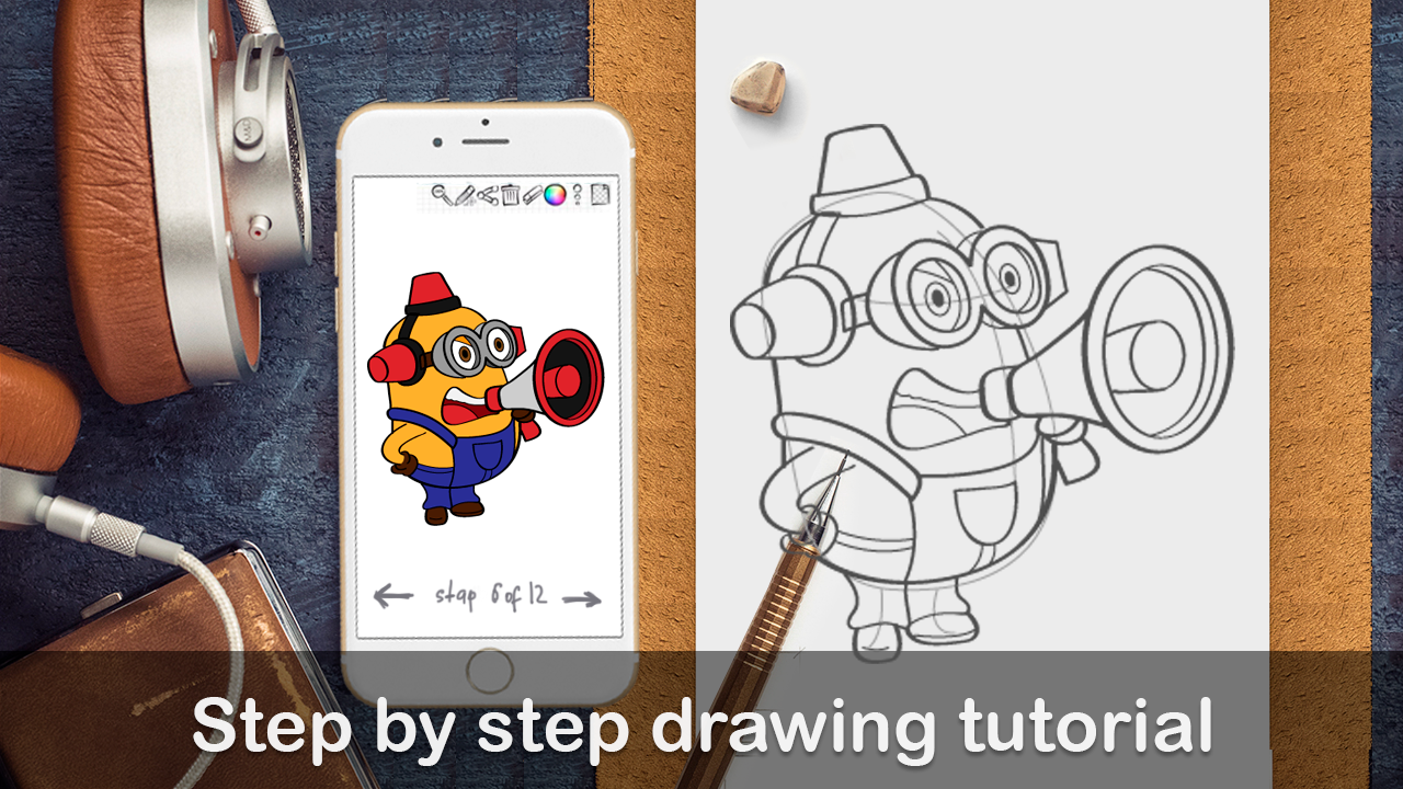 Скачать Как нарисовать Миньонов 1.1 для Android