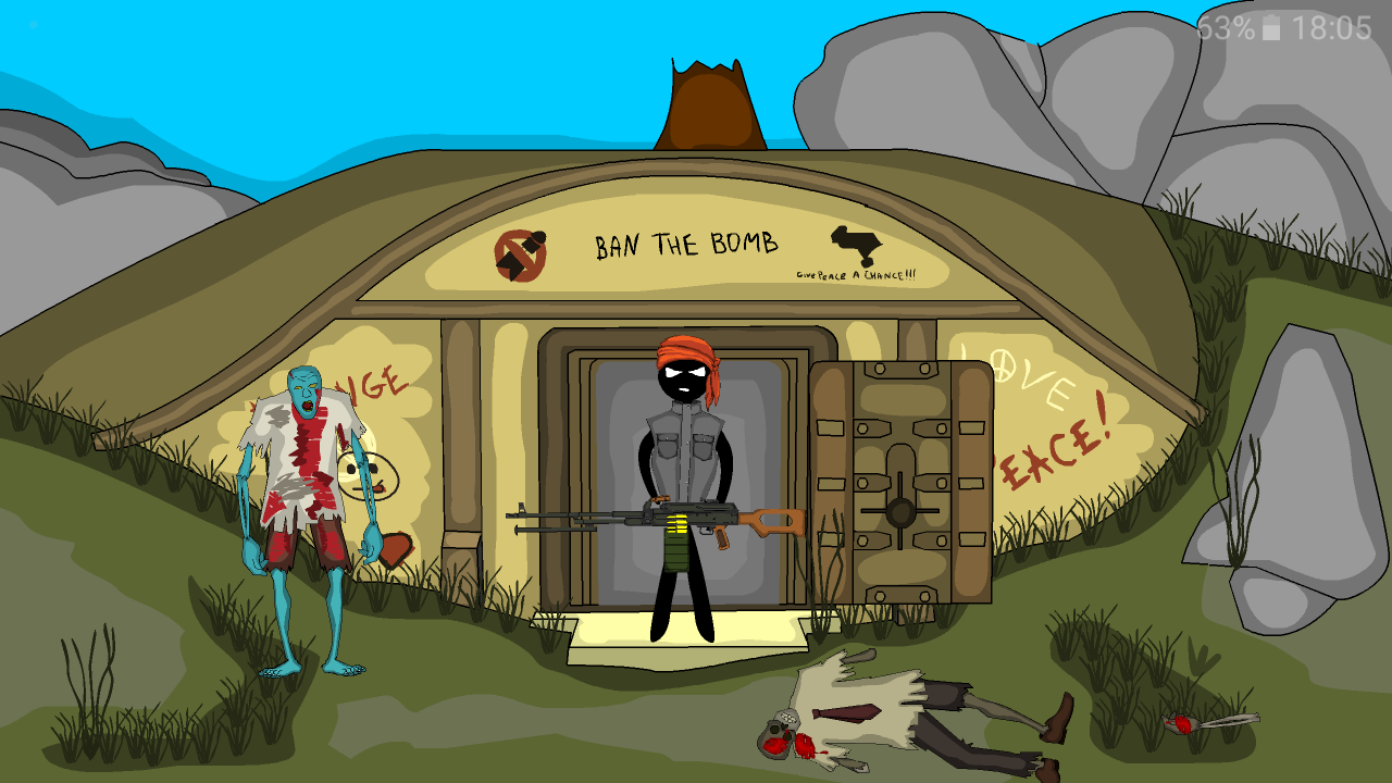 Скачать Stickman bunker 1.4 для Android