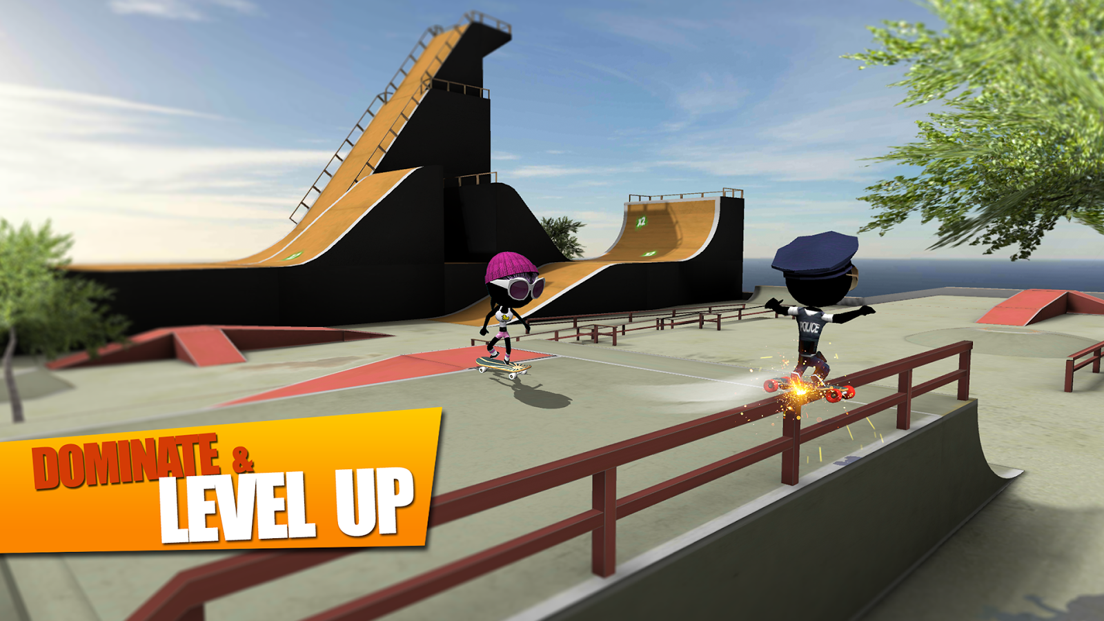 Скачать Stickman Skate Battle 2.3.4 для Android