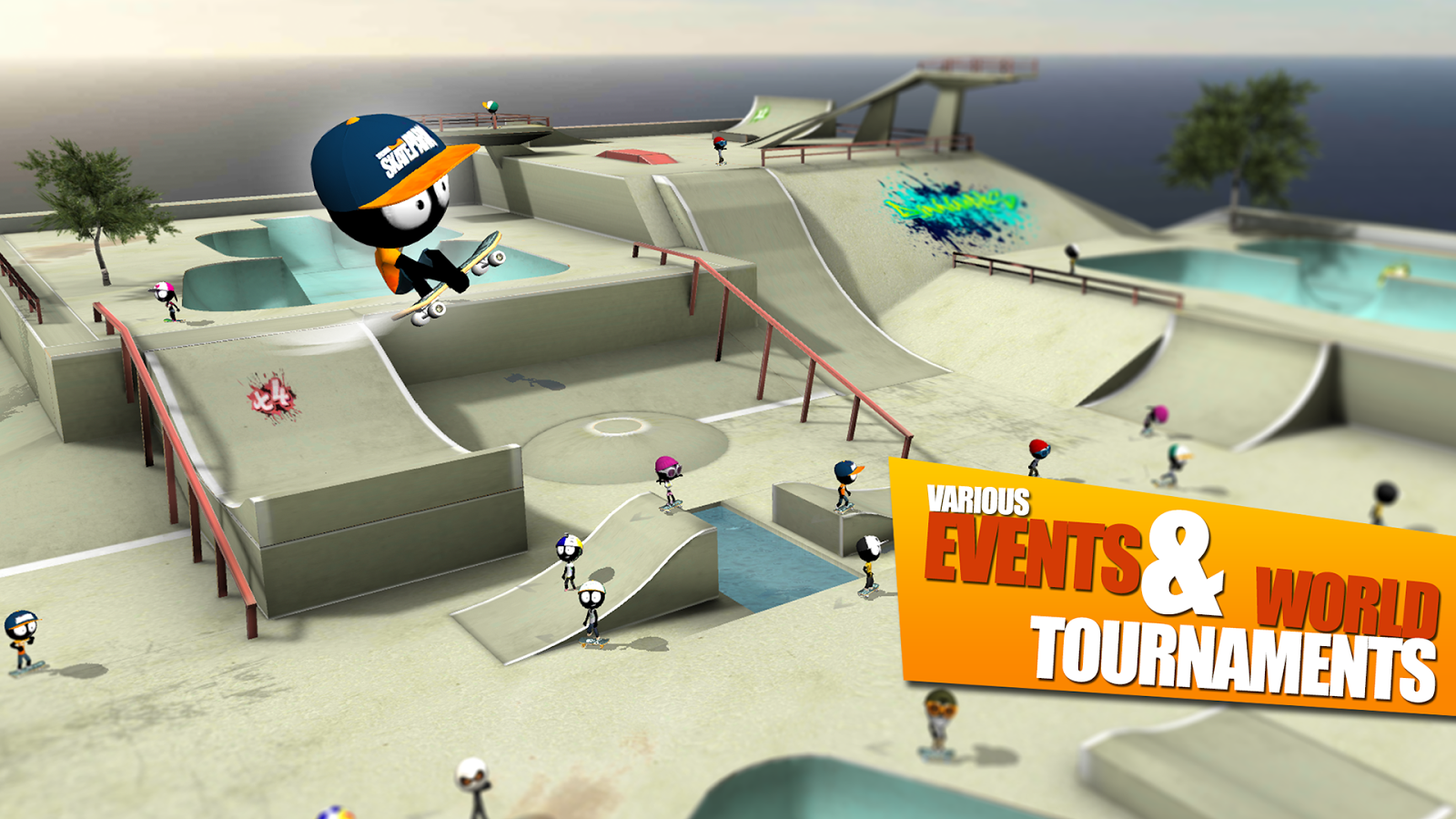 Скачать Stickman Skate Battle 2.3.4 для Android