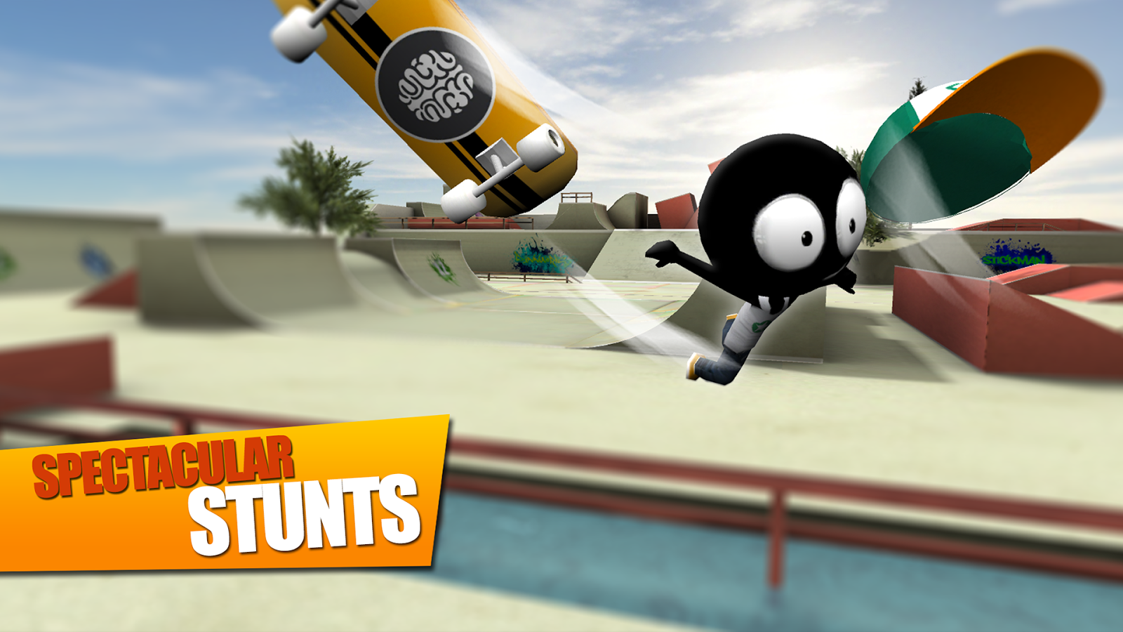 Скачать Stickman Skate Battle 2.3.4 для Android