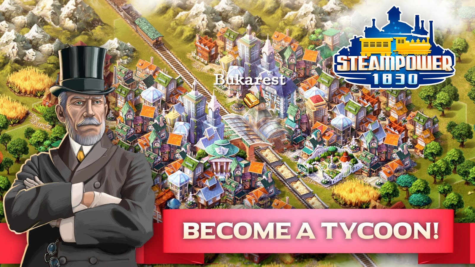 Скачать SteamPower 1830 Railroad Tycoon 74.0 для Android