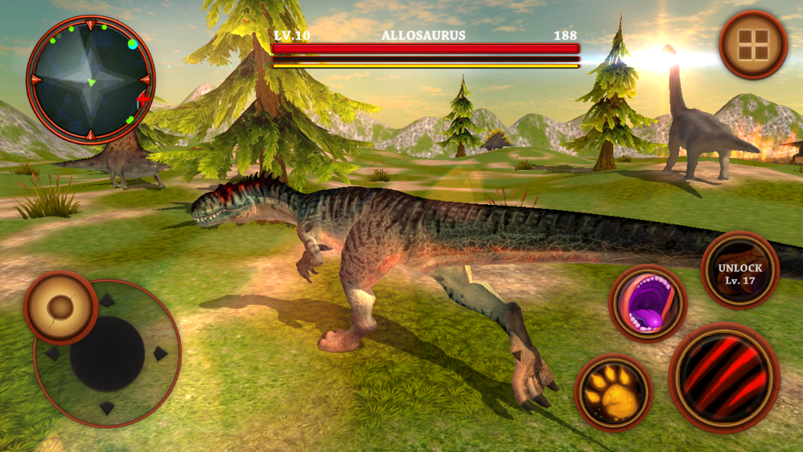 Скачать Allosaurus Simulator : Dinosaur Survival Battle 3D 1.0.1 для Android