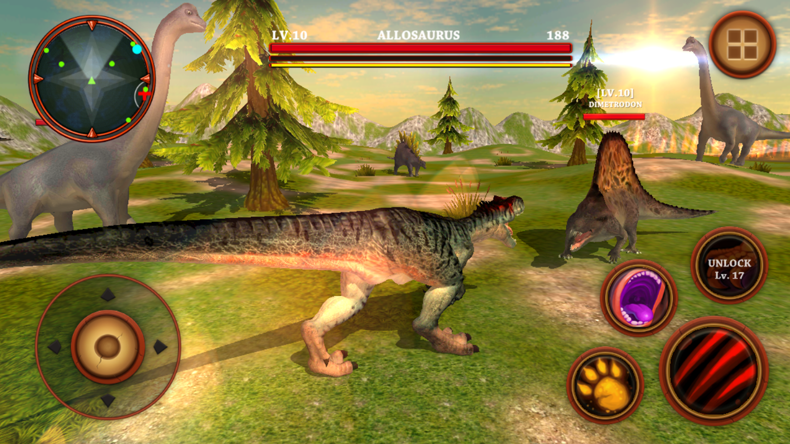 Скачать Allosaurus Simulator : Dinosaur Survival Battle 3D 1.0.1 для Android