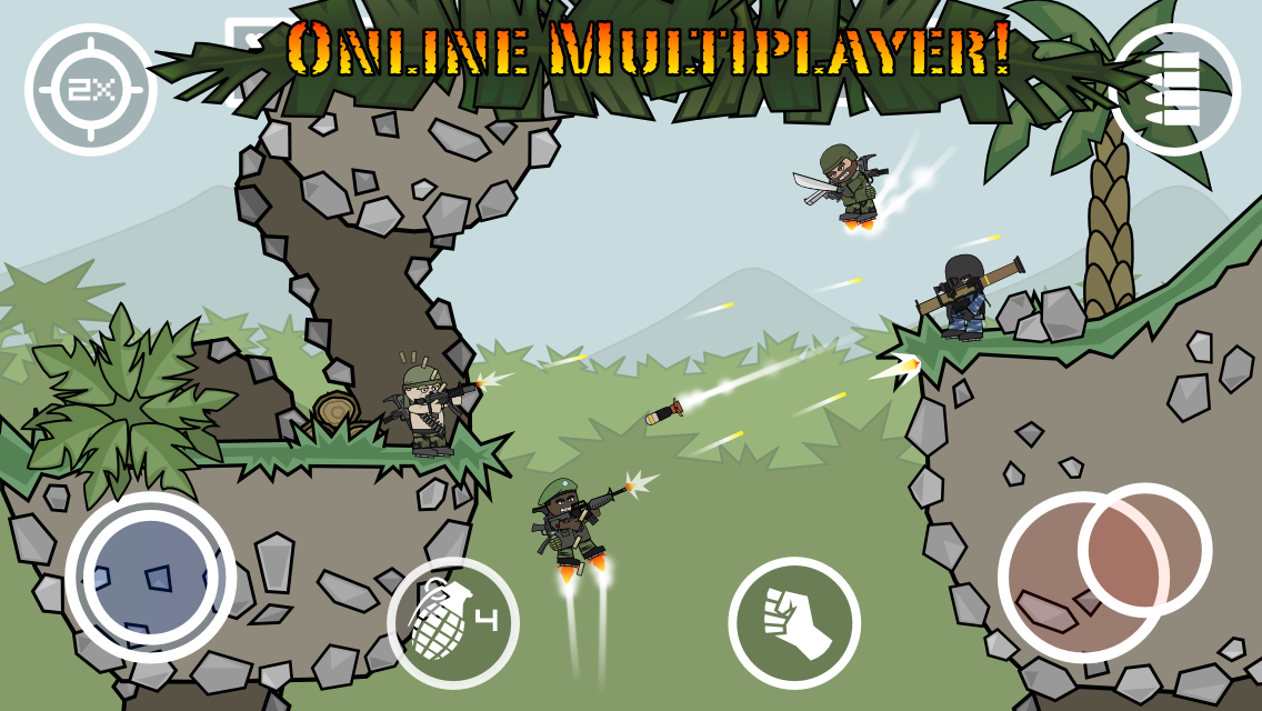 Скачать Doodle Army 2: Mini Militia 5.3.4 Для Android