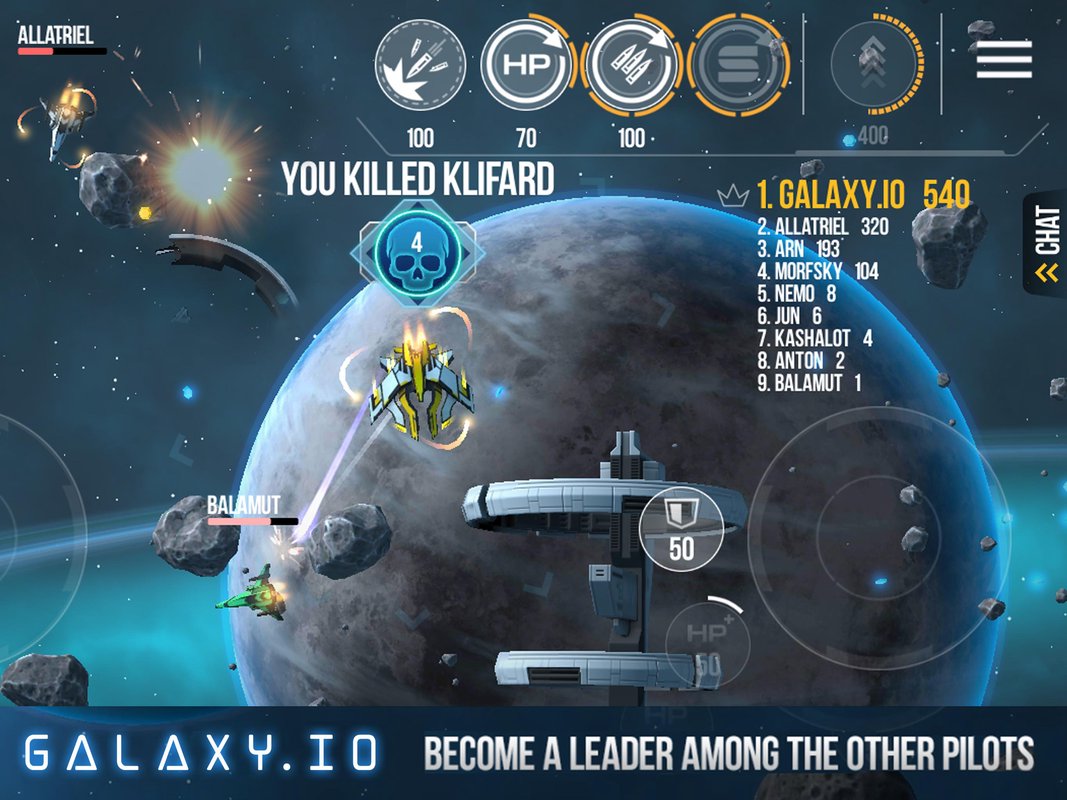 Скачать Galaxy.io Space Arena 0.7 для Android, iPhone / iPad